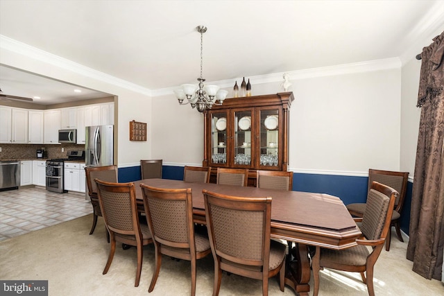 21 Jimarie Ct, Hamilton, NJ 08620 - dining space featuring a chandelier and ornamental molding