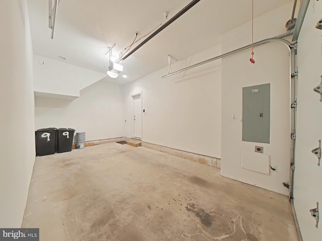 117 Quarry St Unit 9, Philadelphia, PA 19106 - garage with electric panel and a garage door opener