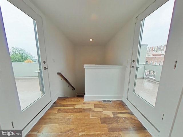 117 Quarry St Unit 9, Philadelphia, PA 19106 - entryway with light wood-type flooring and recessed lighting