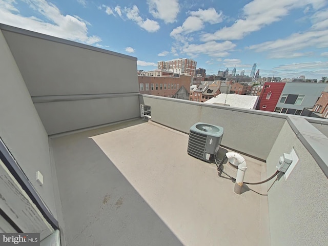 117 Quarry St Unit 9, Philadelphia, PA 19106 - view of patio with a city view and a balcony