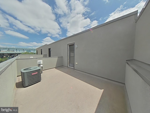 117 Quarry St Unit 9, Philadelphia, PA 19106 - view of patio / terrace featuring central air condition unit and a balcony