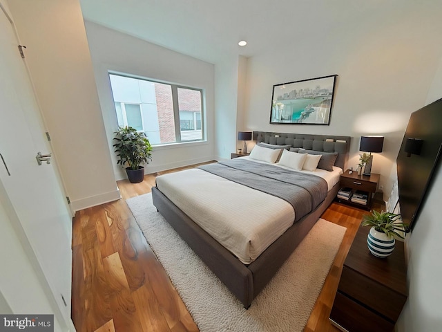 117 Quarry St Unit 9, Philadelphia, PA 19106 - bedroom featuring light wood-type flooring, recessed lighting, and baseboards