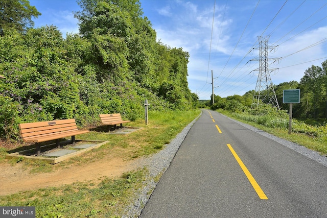 view of asphalt street