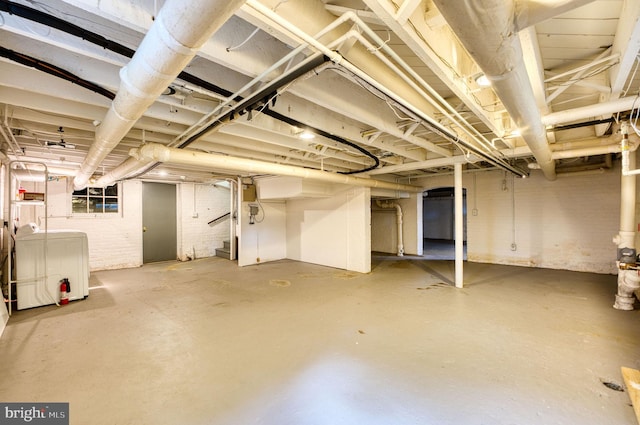2305 Macdonough Rd, Wilmington, DE 19805 - unfinished basement featuring stairs