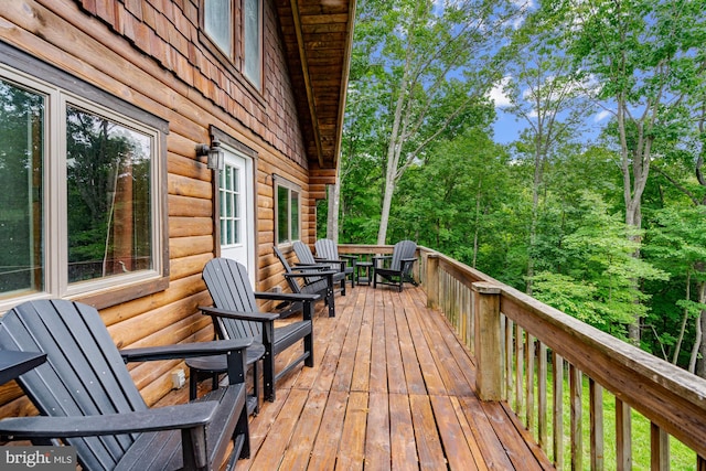 1276 Birch Grove Ln, Berkeley Springs, WV 25411 - view of wooden terrace