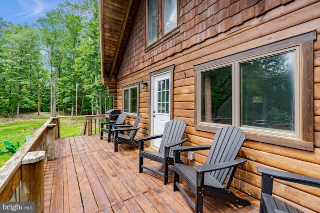 1276 Birch Grove Ln, Berkeley Springs, WV 25411 - view of wooden deck