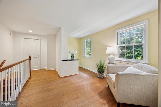 343 Michigan Ave, Swarthmore, PA 19081 - living area featuring light wood-style floors and recessed lighting