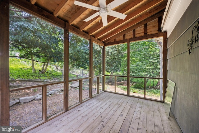 343 Michigan Ave, Swarthmore, PA 19081 - wooden deck with ceiling fan