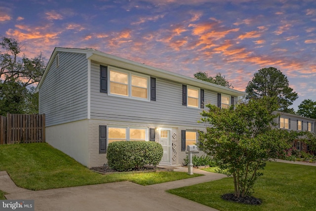 view of front of home featuring brick siding