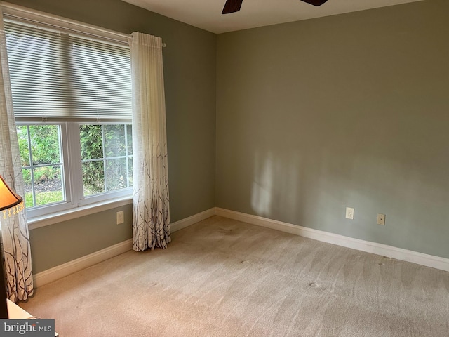 1341 Thornwood Dr, Mount Laurel, NJ 08054 - unfurnished room featuring a ceiling fan, carpet floors, and baseboards