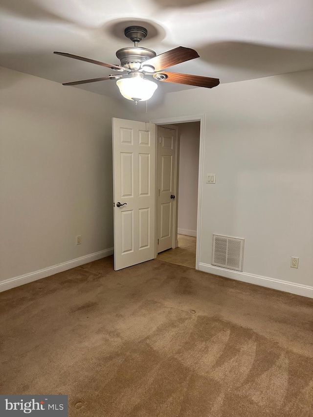 1341 Thornwood Dr, Mount Laurel, NJ 08054 - carpeted spare room featuring a ceiling fan and baseboards