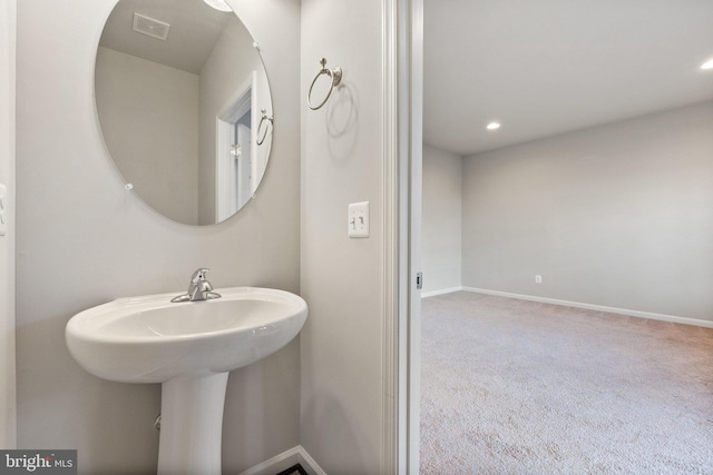 105 Poinsettia Way, Stephenson, VA 22656 - bathroom with baseboards and recessed lighting