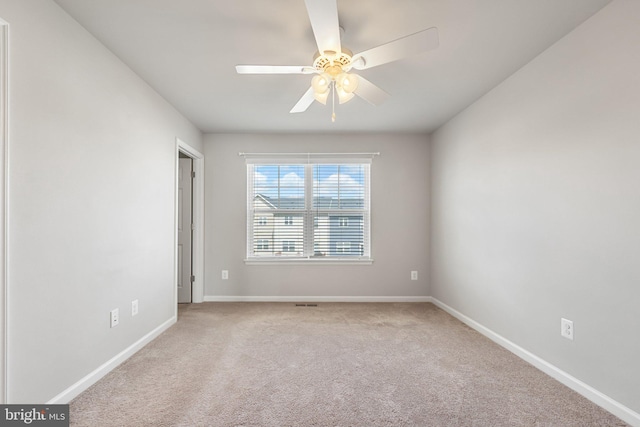 105 Poinsettia Way, Stephenson, VA 22656 - spare room featuring baseboards, carpet floors, and a ceiling fan