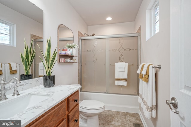 16 Rue Chagall, Mays Landing, NJ 08330 - full bath with toilet, vanity, combined bath / shower with glass door, and plenty of natural light