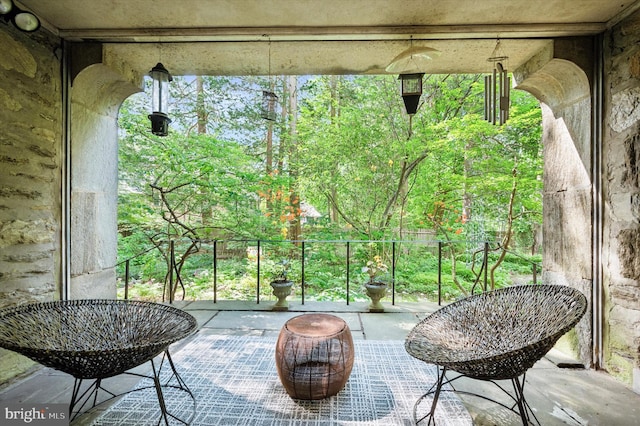view of balcony