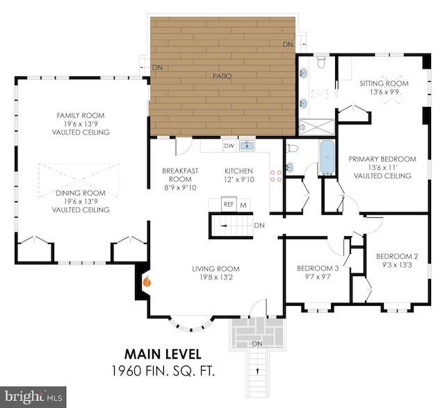 5018 36th St N, Arlington, VA 22207 - property floor plan