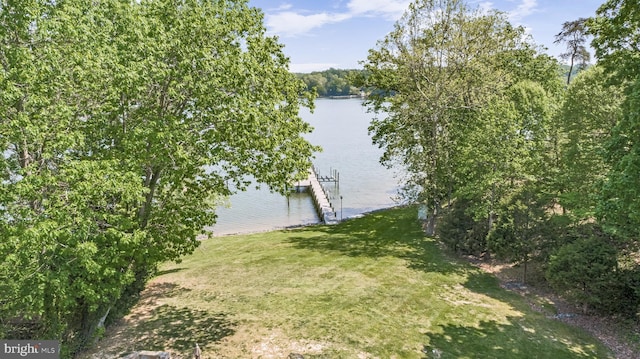 2031 Indian Cir, Saint Leonard, MD 20685 - property view of water with a boat dock
