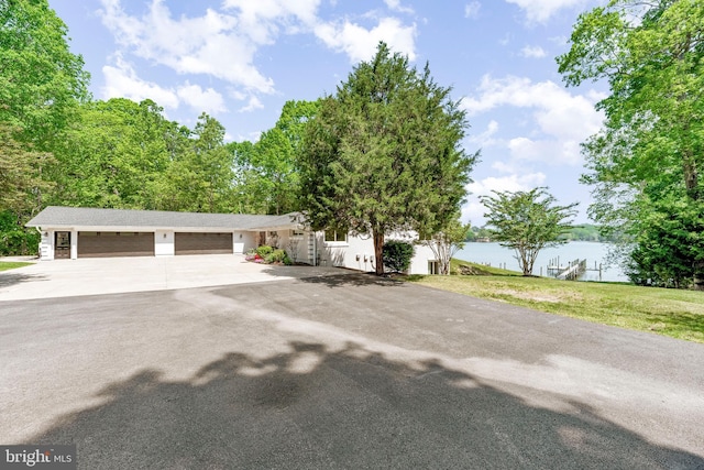 2031 Indian Cir, Saint Leonard, MD 20685 - view of front of property with a water view and driveway