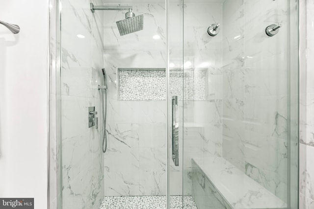 2031 Indian Cir, Saint Leonard, MD 20685 - bathroom featuring a marble finish shower