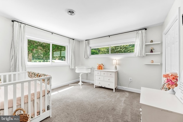 2031 Indian Cir, Saint Leonard, MD 20685 - bedroom with carpet, visible vents, baseboards, and a closet