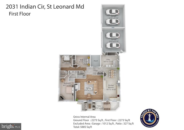 2031 Indian Cir, Saint Leonard, MD 20685 - plan
