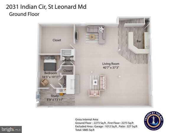 2031 Indian Cir, Saint Leonard, MD 20685 - plan