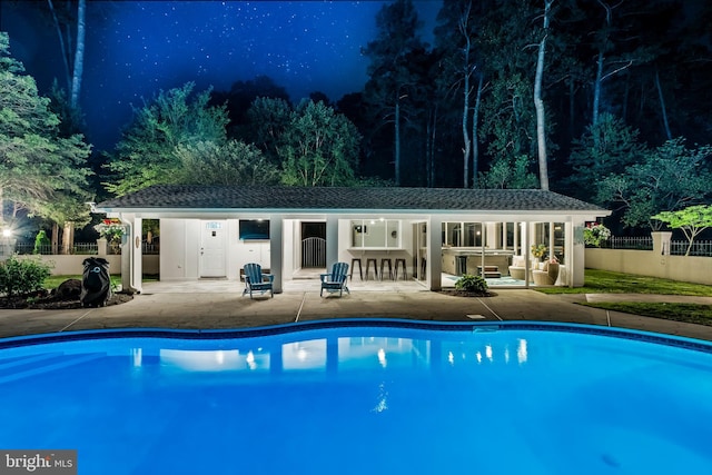 2031 Indian Cir, Saint Leonard, MD 20685 - view of pool featuring a patio, a fenced in pool, and fence