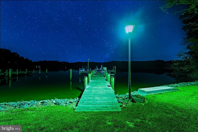 2031 Indian Cir, Saint Leonard, MD 20685 - view of dock featuring a water view