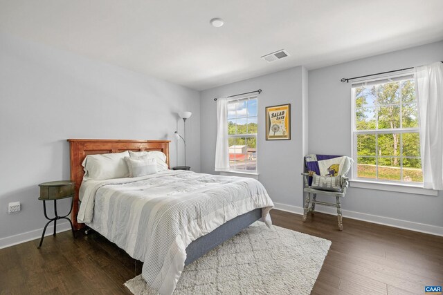 4286 Sunset Dr, Charlottesville, VA 22911 - bedroom featuring dark wood-style flooring and baseboards