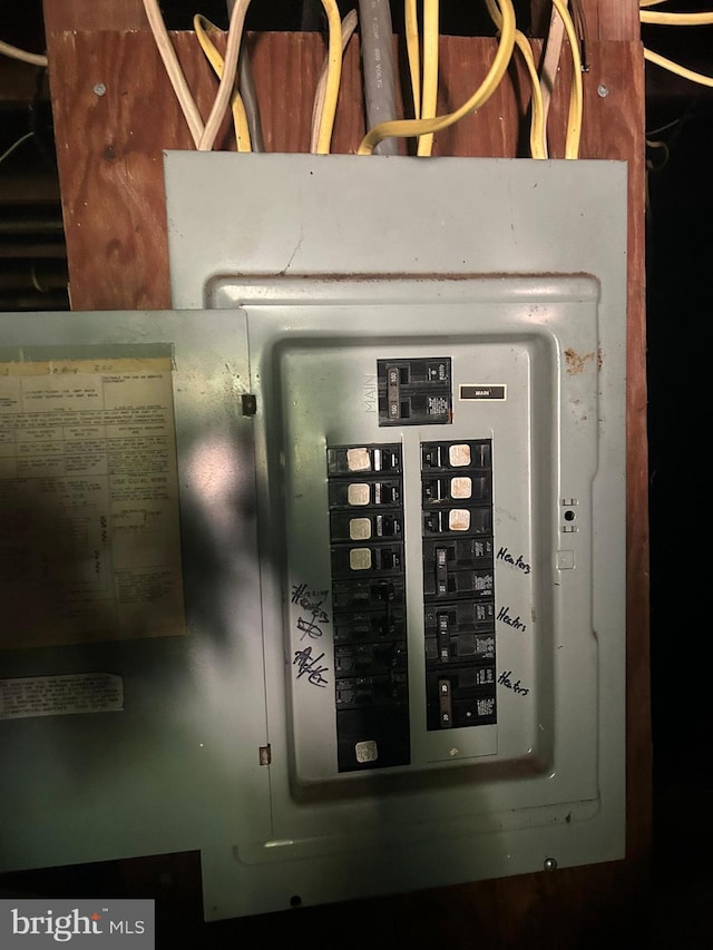 utility room featuring electric panel