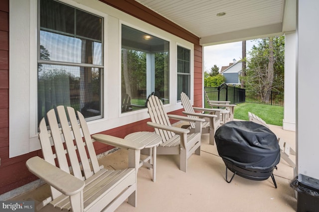 23336 Horse Island Rd, Lewes, DE 19958 - view of patio with fence and area for grilling