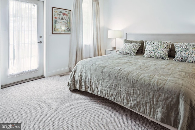 23336 Horse Island Rd, Lewes, DE 19958 - carpeted bedroom featuring baseboards, multiple windows, and visible vents