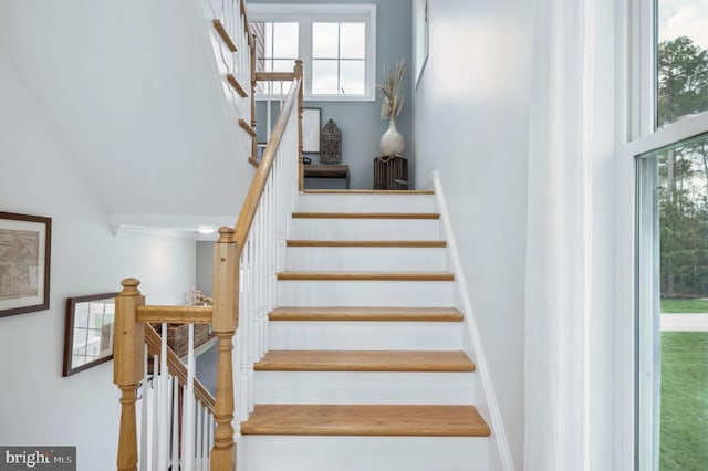 23336 Horse Island Rd, Lewes, DE 19958 - stairs with a high ceiling