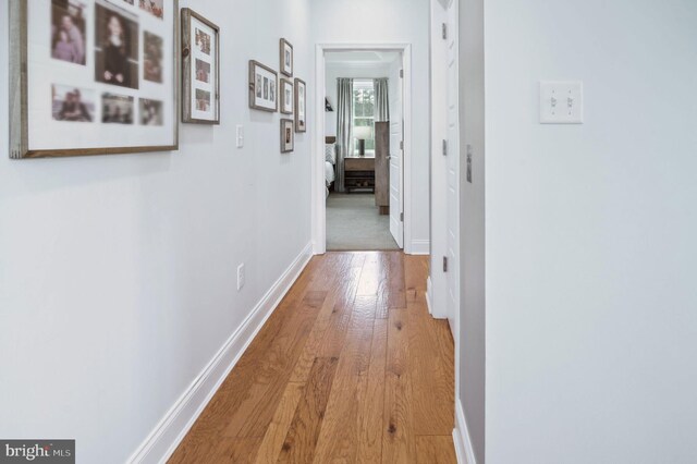 23336 Horse Island Rd, Lewes, DE 19958 - hallway featuring baseboards and wood-type flooring