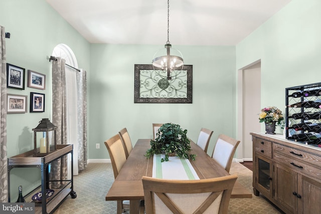 1300 Amedoro Ct, Abingdon, MD 21009 - dining room with baseboards and light colored carpet
