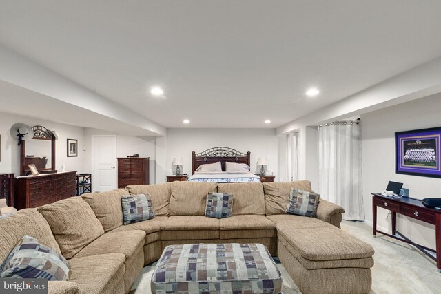 1300 Amedoro Ct, Abingdon, MD 21009 - living room with light carpet and recessed lighting