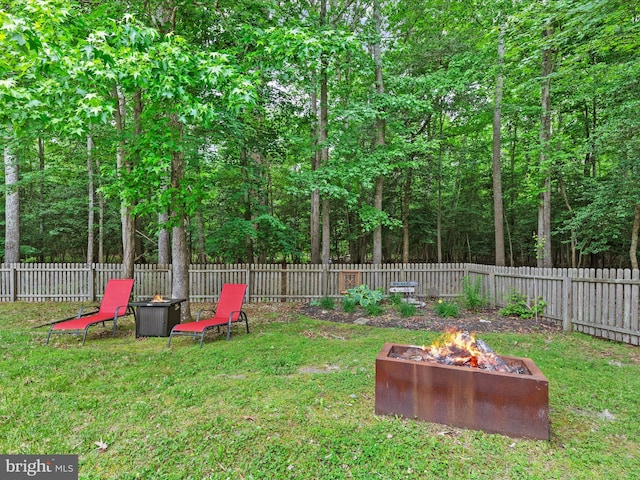 33759 Bay Ridge Ln, Lewes, DE 19958 - view of yard with an outdoor fire pit