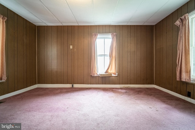 614 W Front St, Marietta, PA 17547 - spare room with carpet floors and wooden walls