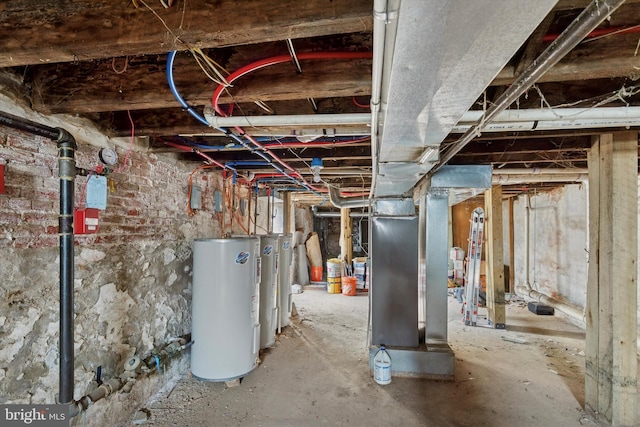 2059 W Oxford St, Philadelphia, PA 19121 - unfinished below grade area featuring water heater