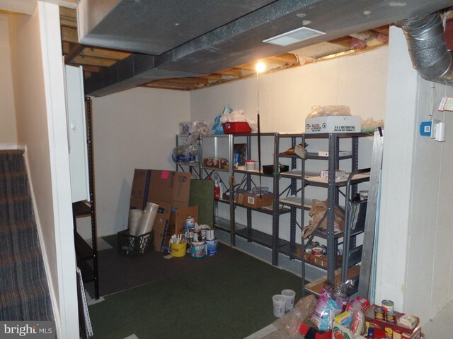 view of storage room
