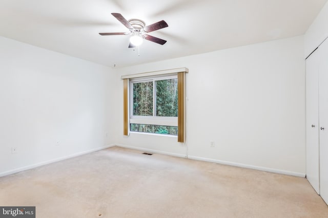 1211 Hesselius Ct, Annapolis, MD 21403 - unfurnished room featuring light colored carpet, baseboards, and ceiling fan