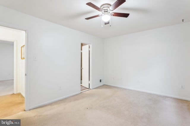 1211 Hesselius Ct, Annapolis, MD 21403 - unfurnished room with carpet flooring, ceiling fan, and baseboards