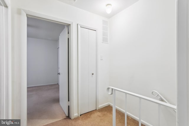 1211 Hesselius Ct, Annapolis, MD 21403 - hallway featuring light carpet