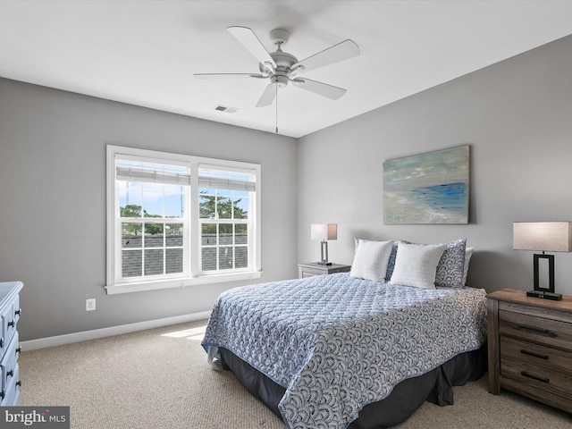 206 Village Center Blvd, Milton, DE 19968 - bedroom featuring carpet floors, baseboards, and ceiling fan