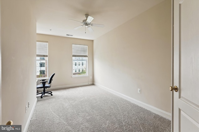 6000 Same Voyage Way Unit 307, Clarksville, MD 21029 - carpeted office space featuring ceiling fan and baseboards