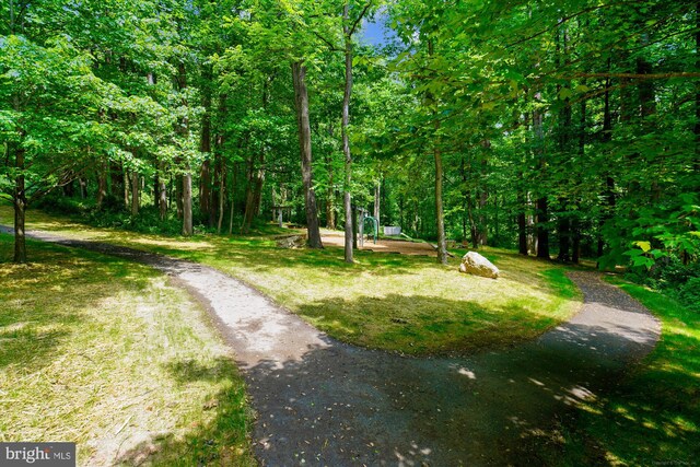 6000 Same Voyage Way Unit 307, Clarksville, MD 21029 - surrounding community featuring driveway, a yard, and a view of trees