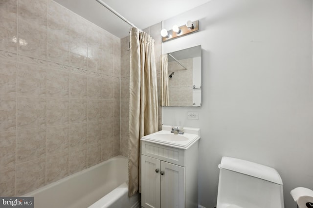 1900 Lyttonsville Rd Unit 1017, Silver Spring, MD 20910 - full bathroom with toilet, shower / bath combo, and vanity