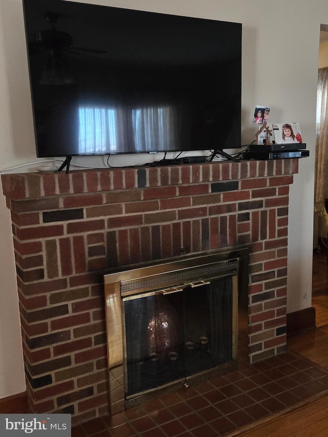 3880 Laurel Grove Rd, Federalsburg, MD 21632 - detailed view of a fireplace and wood finished floors