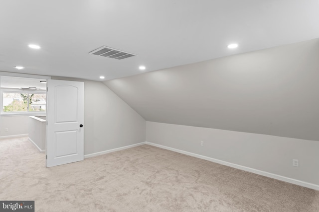 5004 Barnaby Ln, Oxon Hill, MD 20745 - additional living space featuring carpet, baseboards, visible vents, and recessed lighting