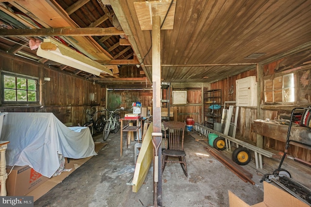 135 Pine St, Dover, DE 19901 - miscellaneous room featuring wood walls